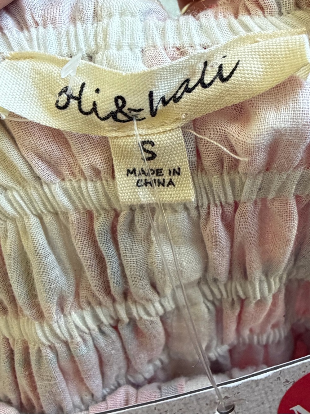 NWT Oli & Hali Plaid Maxi Skirt S Smocked Cotton Boho Prairie - Picture 6 of 11